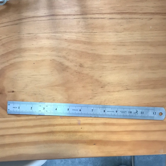 Silver Metal Ruler - Picture 2 of 4